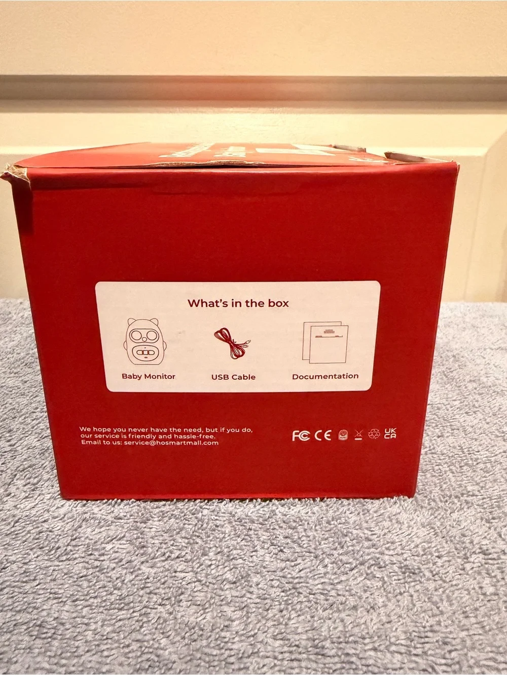 HO SMART HY820 Rechargeable Audio Baby Monitor w/ Intercom & Night Light